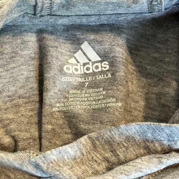 Size 7 adidas hooded top - Picture 4 of 4